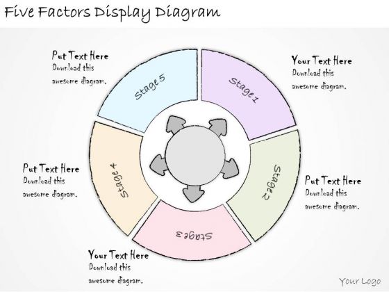 Ppt Slide Five Factors Display Diagram Business Plan