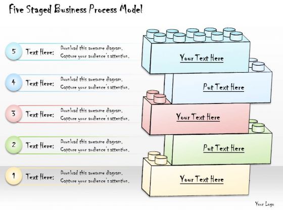 Ppt Slide Five Staged Business Process Model Consulting Firms