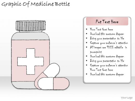 Ppt Slide Graphic Of Medicine Bottle Marketing Plan