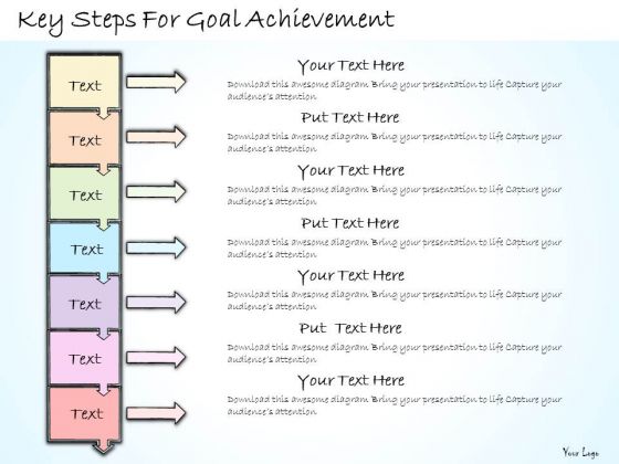 Ppt Slide Key Steps For Goal Achievement Business Plan
