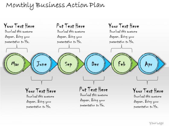 Ppt Slide Monthly Business Action Plan