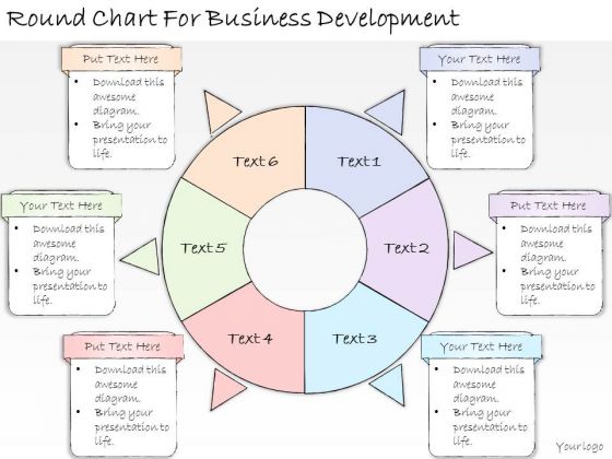 Ppt Slide Round Chart For Business Development Strategic Planning