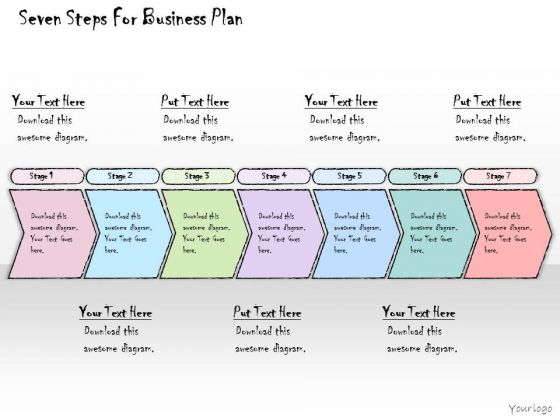 Ppt Slide Seven Steps For Business Plan Consulting Firms