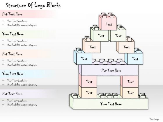 Ppt Slide Structure Of Lego Blocks Consulting Firms