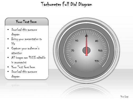 Ppt Slide Tachometer Full Dial Diagram Sales Plan