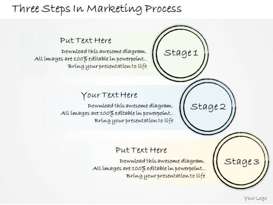 Ppt Slide Three Steps In Marketing Process Sales Plan