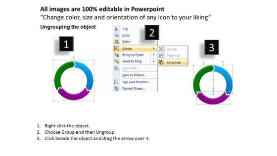 Ppt Slides 3 Business Stages Cycle Diagrams PowerPoint Templates