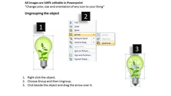Ppt Slides Green Environmentally Friendly Initiatives PowerPoint Templates