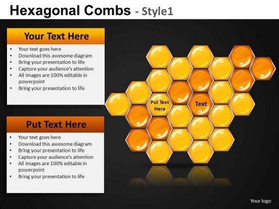 Ppt Slides Hexagonal Comb