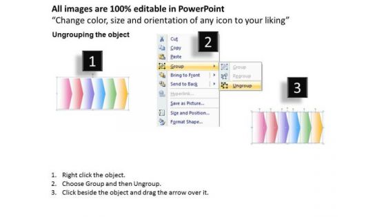Ppt Straight Demonstration Of 6 State Diagram PowerPoint Templates