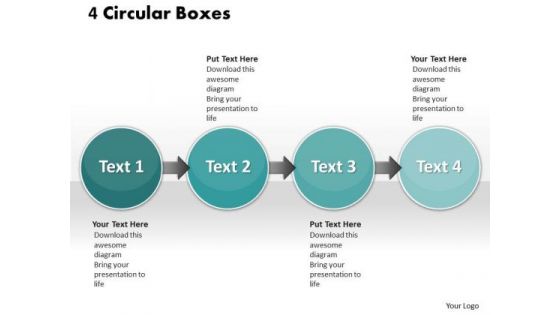 Ppt Straight Execution Of 4 PowerPoint Slide Numbers Templates