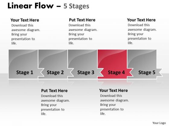 Ppt Template Marketing Route Horizontal PowerPoint Slide Numbers 5 Graphic