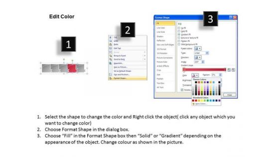 Ppt Template Marketing Route Horizontal PowerPoint Slide Numbers 5 Graphic