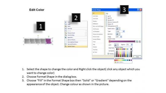 Ppt Template Marketing Route Horizontal PowerPoint Slide Numbers 6 Graphic