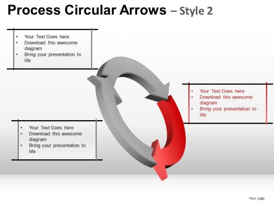 Ppt Templates 3 Phase Cycle Diagram With Arrows PowerPoint Slides