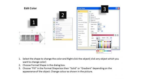 Ppt Theme 4 Horizontal To Vertical Text Steps Working With Slide Numbers Demonstration 5 Image