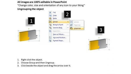 Ppt Theme Two Steps Working With Slide Numbers To Describe Course Of Action 2 Image