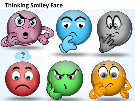 Ppt Thinking Smiley Face Graphic Time Management PowerPoint Diagram Templates