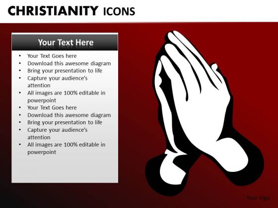 Pray To Jesus PowerPoint Ppt Slides