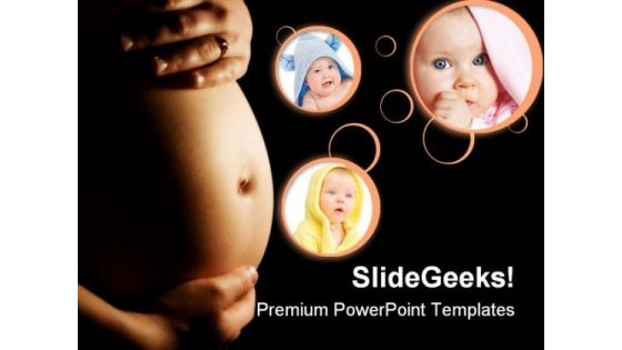 Pregnancy Concept Family PowerPoint Backgrounds And Templates 0111