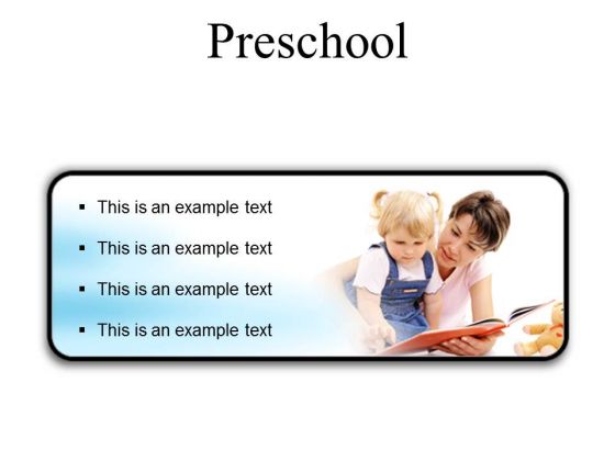Preschool Education PowerPoint Presentation Slides R