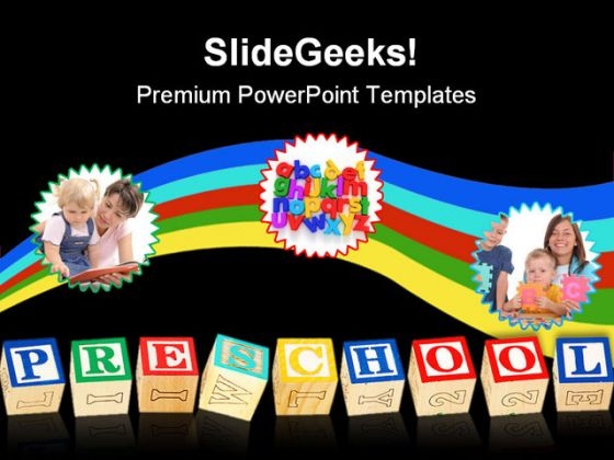 Preschool Education PowerPoint Template 1110