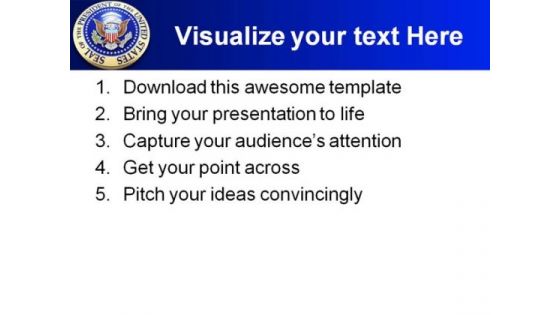 Presidential Seal Americana PowerPoint Templates And PowerPoint Backgrounds 0411