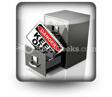 Private Database Security PowerPoint Icon S