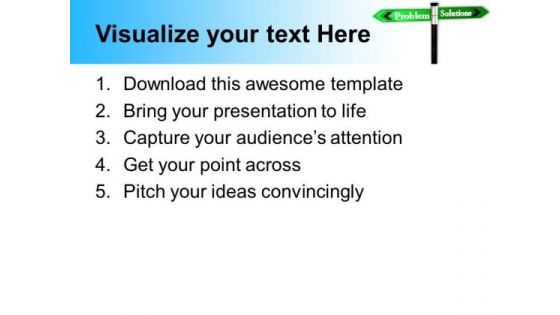 Problem Solution Business PowerPoint Templates And PowerPoint Themes 0612