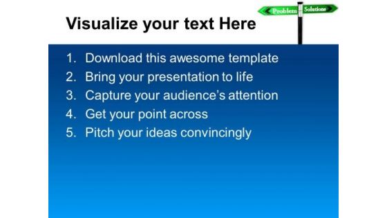 Problem Solution Business PowerPoint Templates And PowerPoint Themes 0612