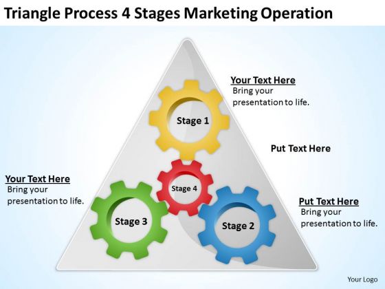 Process 4 Stages Marketing Operation Ppt Business Plan Template PowerPoint Templates