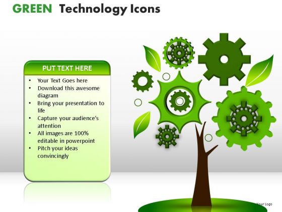 Process And Flows Green Technology Icons PowerPoint Slides And Ppt Diagram Templates