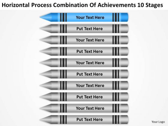 Process Combination Of Acheivements 10 Stages Business Plan PowerPoint Slides