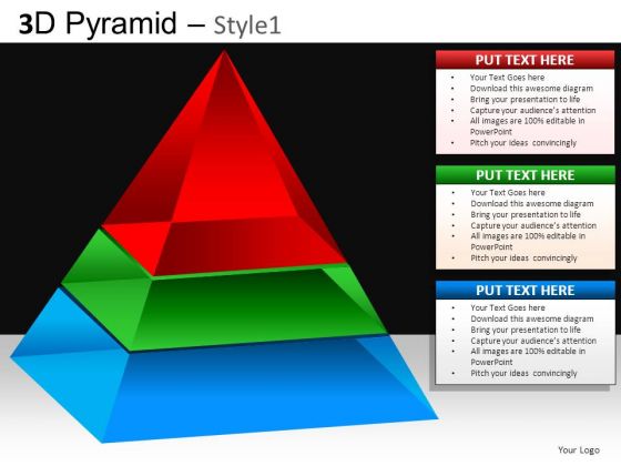 Process Diagram Pyramid Ppt