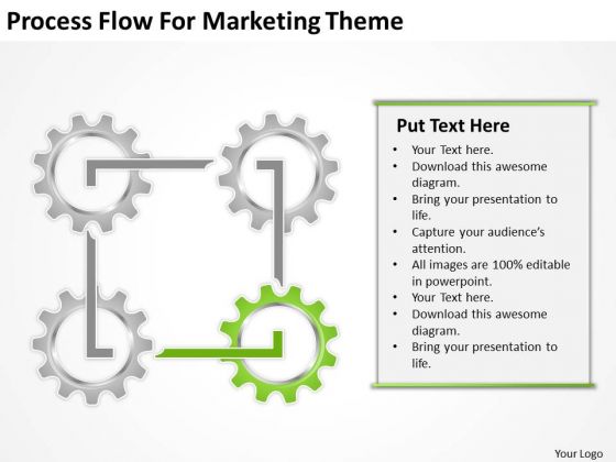 Process Flow For Marketing Theme Ppt Startup Business Plans PowerPoint Slides