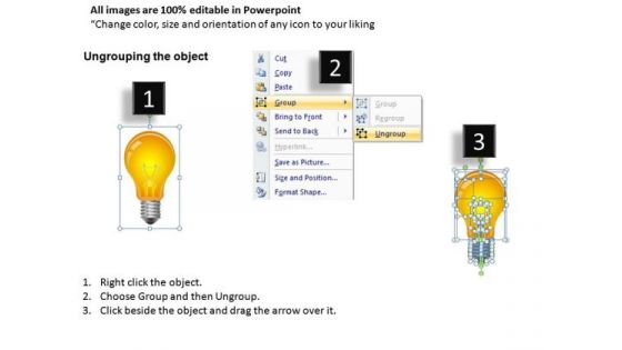 Process Light Bulb PowerPoint Slides And Ppt Diagram Templates