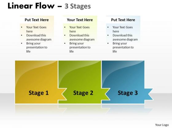 Process Ppt Colorful Model Of 3 State Diagram Business Communication PowerPoint 1 Design