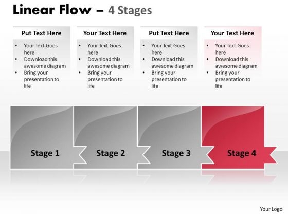 Process Ppt Template Horizontal Model Of 4 Concepts Time Management PowerPoint 5 Graphic