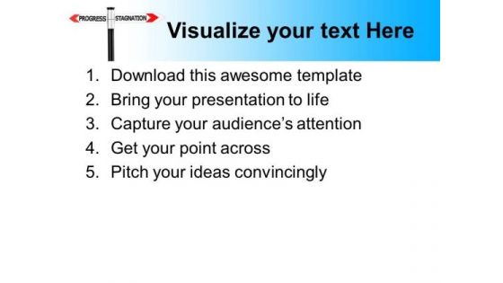 Progress Stagnation Signs PowerPoint Templates And PowerPoint Themes 0612