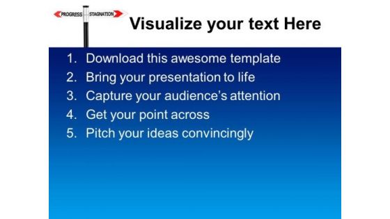 Progress Stagnation Signs PowerPoint Templates And PowerPoint Themes 0612