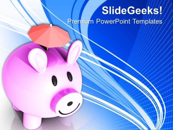 Protect Saving From Market Fluctuation PowerPoint Templates Ppt Backgrounds For Slides 0413
