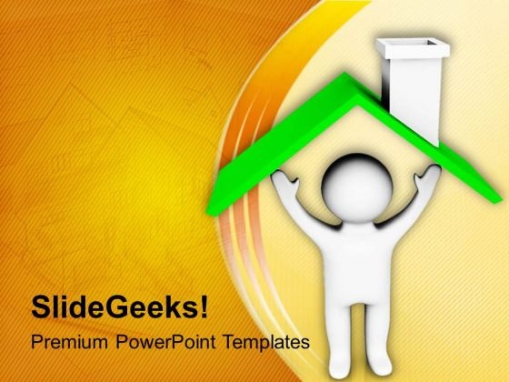 Protect Yourself With Buying A House PowerPoint Templates Ppt Backgrounds For Slides 0713