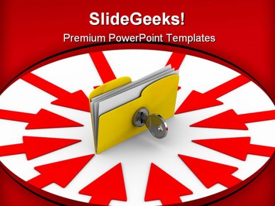 Protection Data Business PowerPoint Backgrounds And Templates 0111