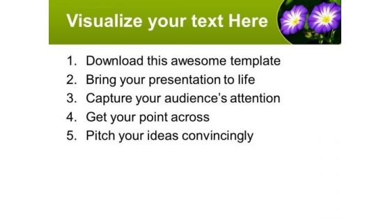Purple Flower Nature PowerPoint Templates And PowerPoint Themes 0512