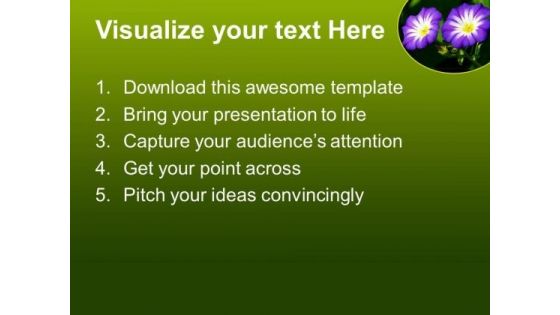 Purple Flower Nature PowerPoint Templates And PowerPoint Themes 0512