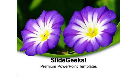 Purple Flower Nature PowerPoint Templates And PowerPoint Themes 0512