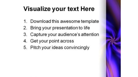 Purple Orange Flower Beauty PowerPoint Template 0910