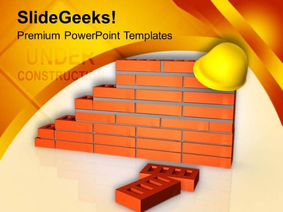 Put Security On Construction Site PowerPoint Templates Ppt Backgrounds For Slides 0713