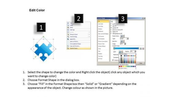 Puzzle Diamond Formation PowerPoint Slides And Editable Ppt Templates