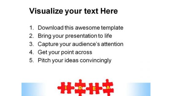 Puzzle Idea Business PowerPoint Themes And PowerPoint Slides 0811